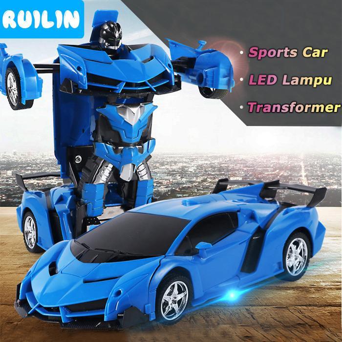 Tatajoy Tamiya - Ruilin Transformasi Mobil Remote Control 2 In 1 Mainan Robot Anak