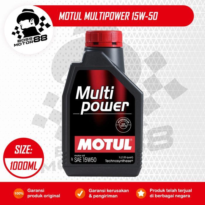 Motul Multipower 15W50 20W50 1L Oli Mesin Mobil Premium Original Terbaik