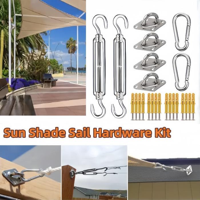 Aksesori Paranet Sun Shade Sail Hardware Kit Adjustable Turnbuckle Shade Sail Hardware Kit Set