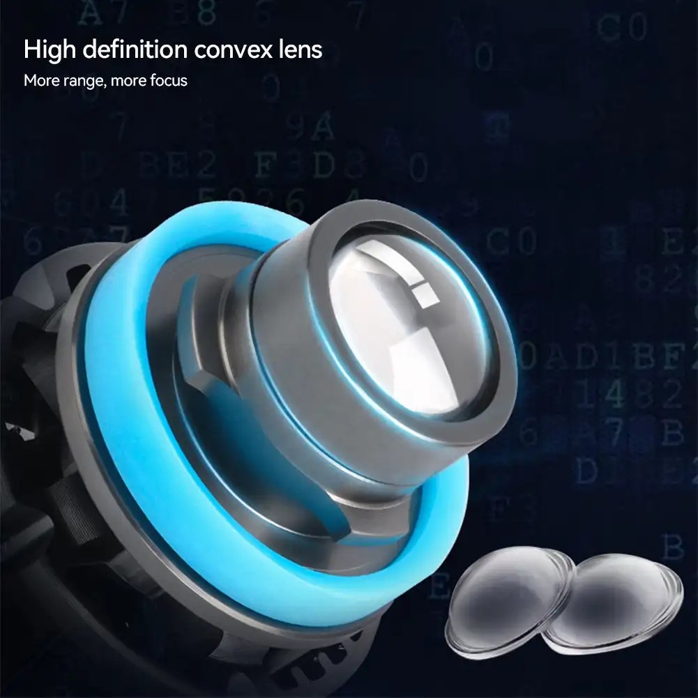 Laser Lens Led Fog Light Bulb Fog Lamp White Yellow Ice Blue Turbo Fog Light Car H7 H11 Lens