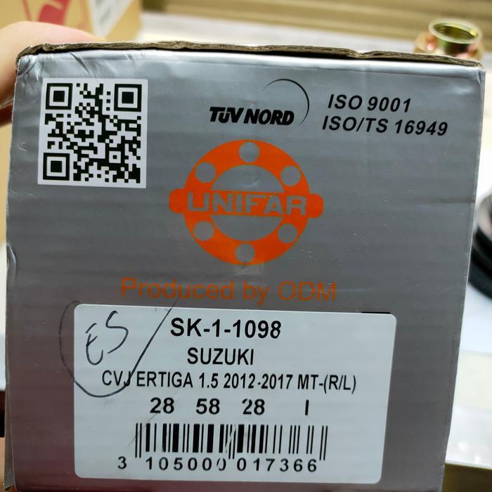 As Roda Cv Joint Luar Suzuki Ertiga Manual