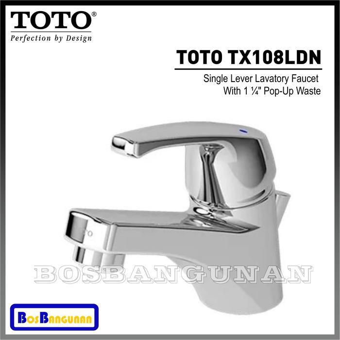 KERAN WASTAFEL TOTO TX108LDN (PANAS-DINGIN) / Kran Wastafel TOTO TX 108 LDN Panas Dingin / Keran