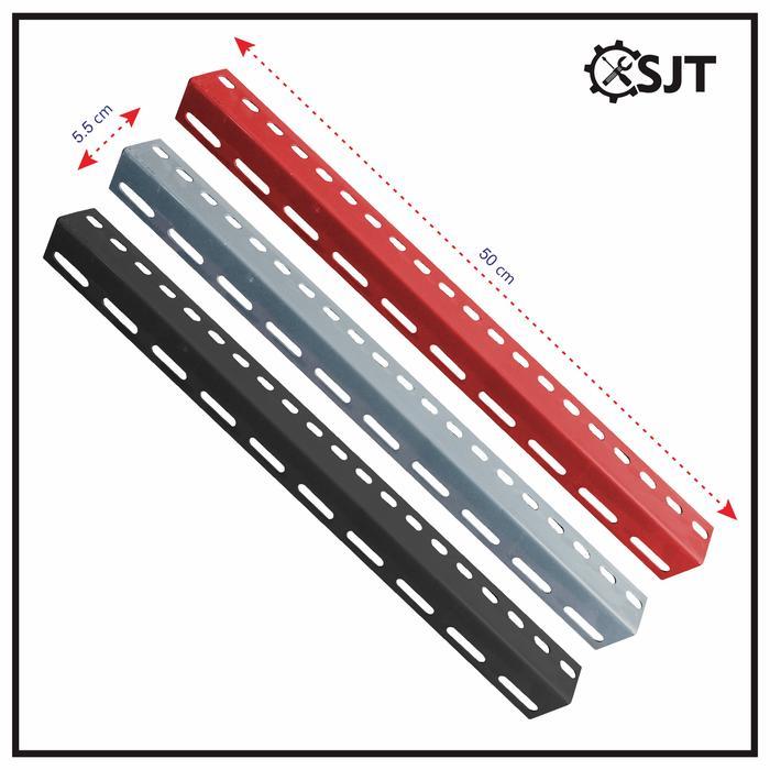 "New" SJT - Rak Besi Siku Lubang Serbaguna 50 Cm