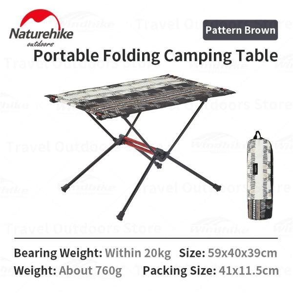 Meja Lipat Naturehike Nh19Z027-Z Camping Portable Alloy Folding Table Terlaris