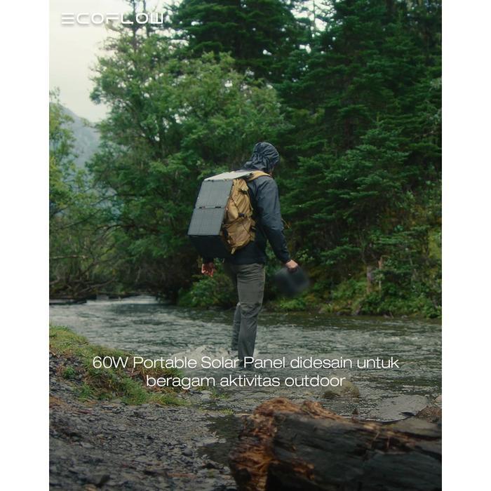 EcoFlow Solar Panel Portable 60-Watt Compact Size - ECOFLOW 60W Portable Solar Panel