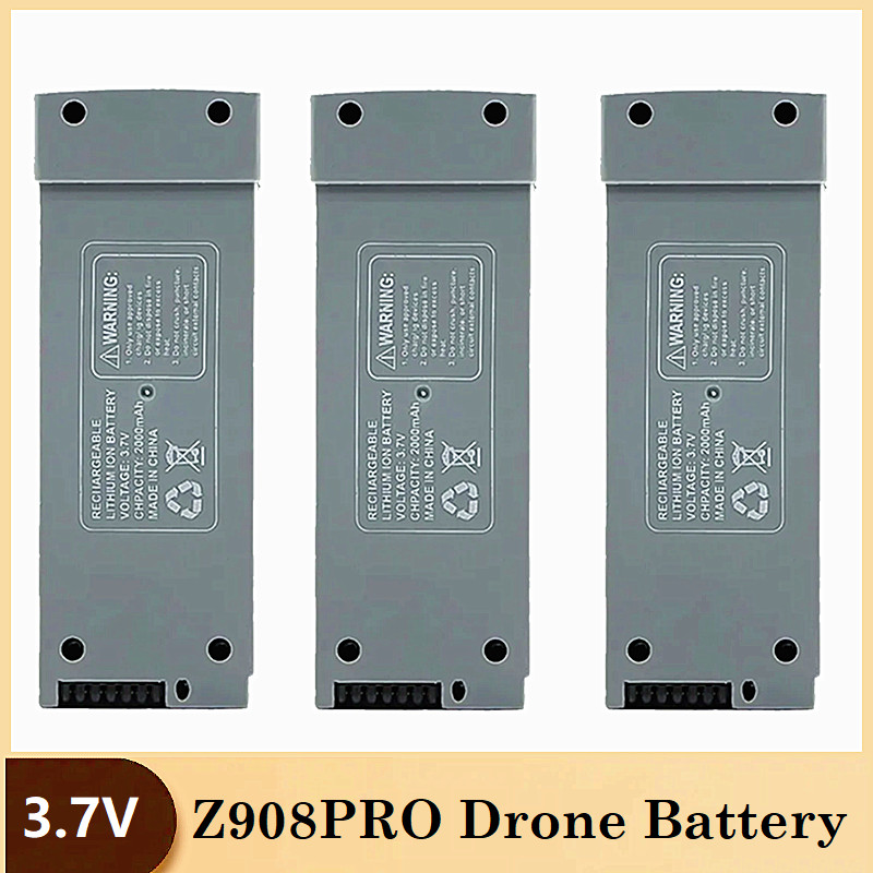 1-10Pcs Upgrade Z908Pro Gray Bateria Z908 Pro Battery For Z908 Pro Rc Plane 3.7V 2000Mah Oringal
