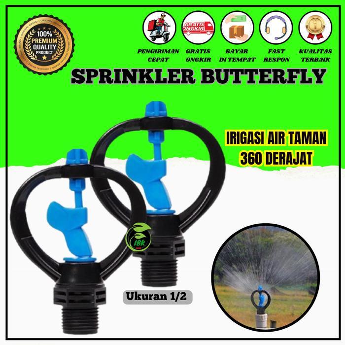 10 Pcs SPRINKLER BUTTERFLY KUPU-KUPU SPRINKLER PERTANIAN IRIGRASI TAMAN PERALATAN BERKEBUN