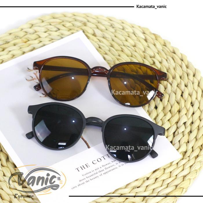 Kacamata Sunglasses Frame Bulat Unisex