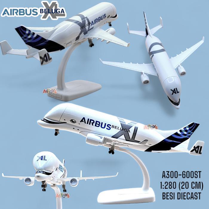 Diecast Pesawat Beluga Xl Diecast Pesawat Besi Diecast Pesawat Terbang Beluga Mainan Pesawat Beluga