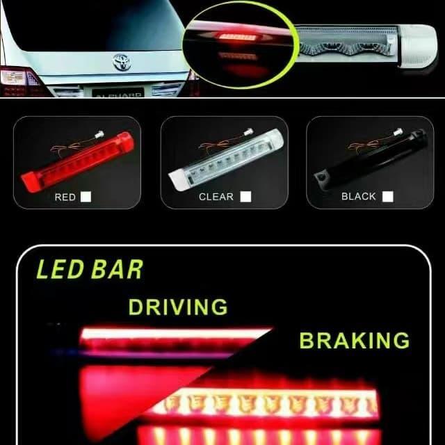 Lampu Spoiler Toyota Alphard