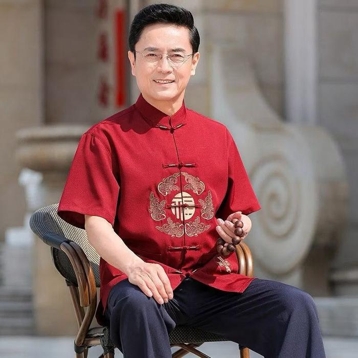 Promo Chinese New Year Sale Baju Cheongsam Pria Baju Tradisional Kemeja Formal Baju Imlek Pria