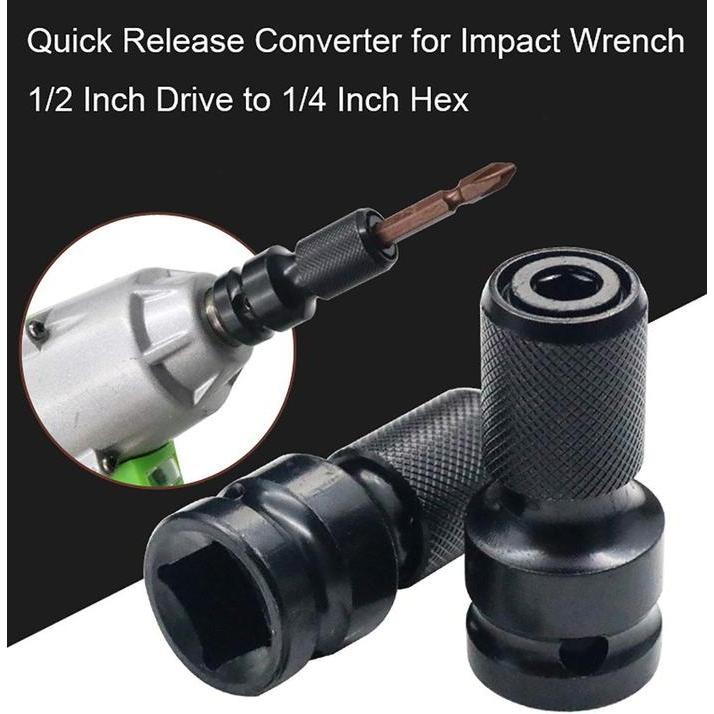 "New" Adaptor Bor Impact Wrench 1/2 Multifungsi Kepala Impact Wrench Converter Impact Wrench Adaptor