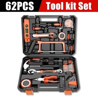 Kunci Set Lengkap 62PCS Hand Toolset Rumah Tangga Tool Kit Set / Toolkit Set / Terdiri dari tang, ob