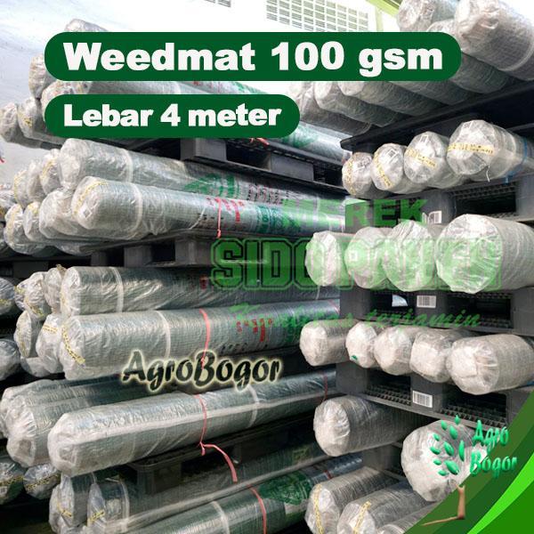 Weedmat Hitam Lebar 4 Meter, Weedmat Meteran Warna Hitam