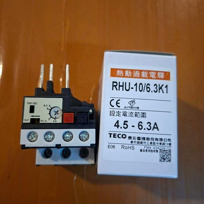 Over Load Rhu-10/6,3A Overload 4,5A-6,3A Overload Teco