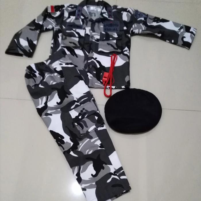Loreng Tentara Nasional Indonesia Angkatan Laut - Baju Tni Al Anak