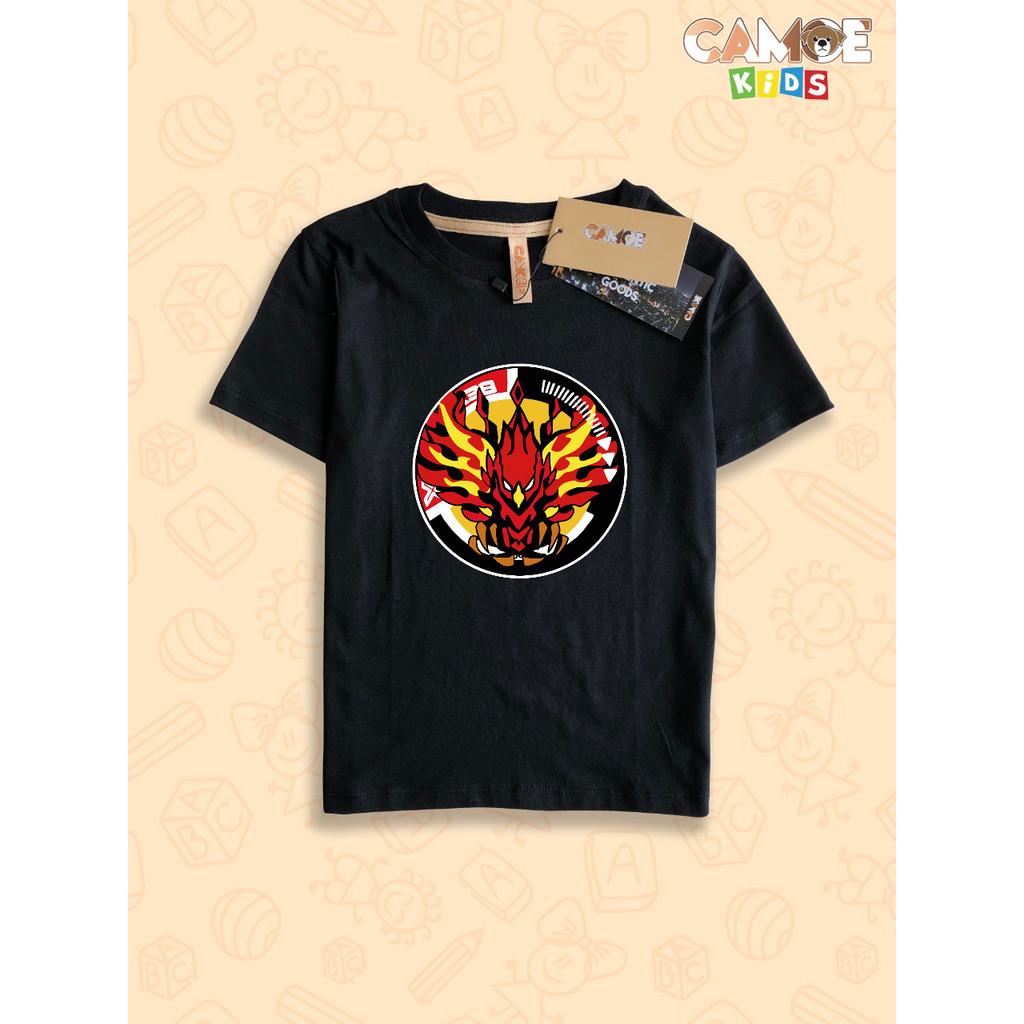 Kaos Anak KIDS Anime Beyblade X Gear Chip logo Phoenix Wing