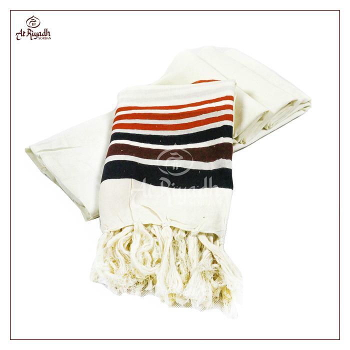 Sorban Solo ZAWEEYA Motif Garis Terompah