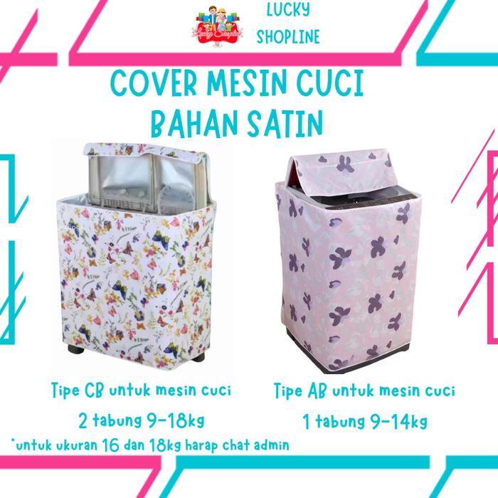 TERMURAH Sarung mesin cuci 2 tabung - cover mesin cuci 1 tabung buka atas - cover mesin cuci -