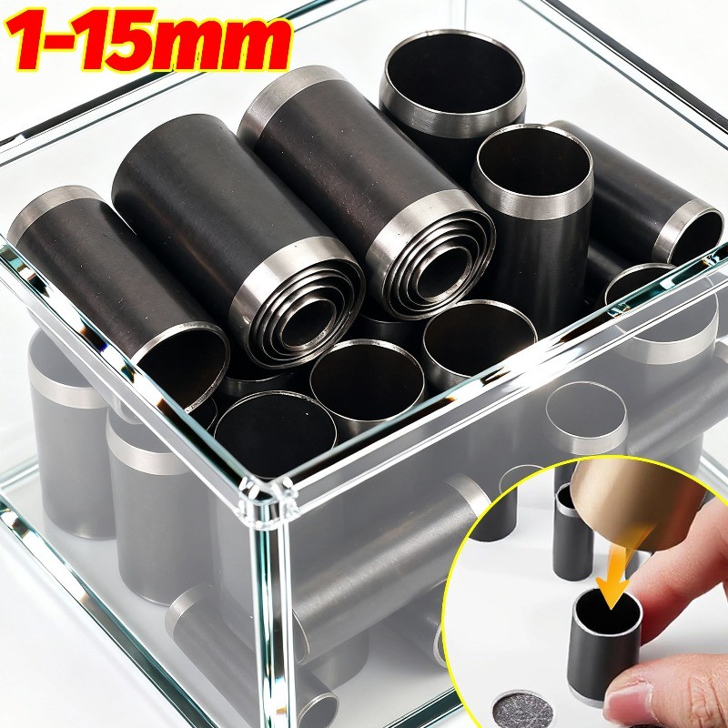 1-15mm Round Hole Punch Leather Circle Cutter Tool Set Steel Hollow Round Die Watch Strap Leather