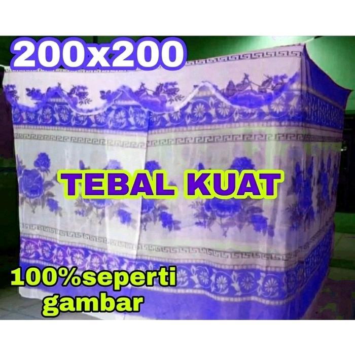 Kelambu Nyamuk Premium Ukuran 200X200 200X180 200X150 200X120 Kelambu Tebal