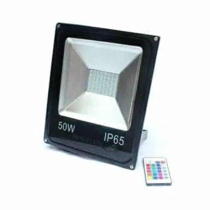lampu sorot led 50 watt rgb led sorot warna warni 50 watt Gratis Ongkir
