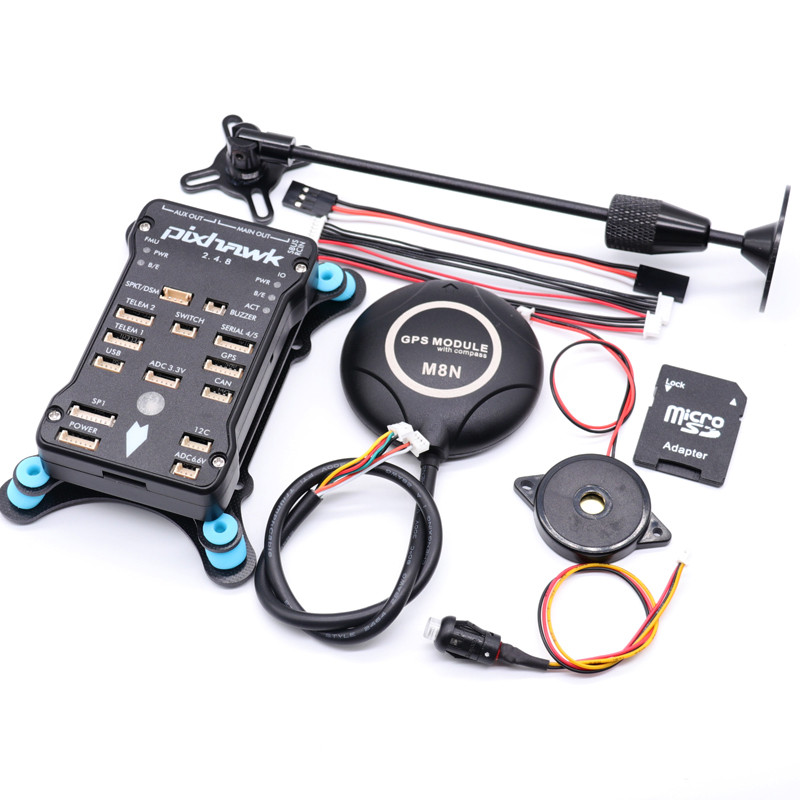 Pixhawk 2.4.8 PRO PX4 PIX 32 Bit Flight Controller+M8N GPS+ 433/915Mhz 100/500mw Radio