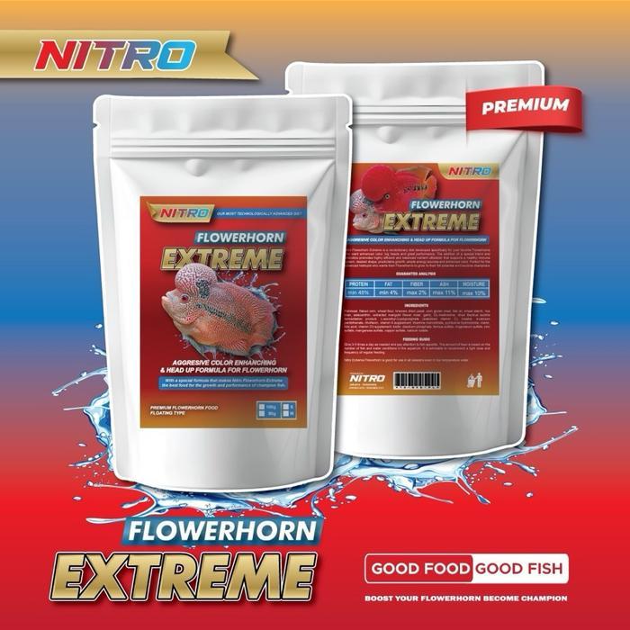 PELET NITRO COLOR MERAH & JENONG BIG HEAD PAKAN IKAN LOUHAN TERBAIK BUAT WARNA MERAH DAN JENONG