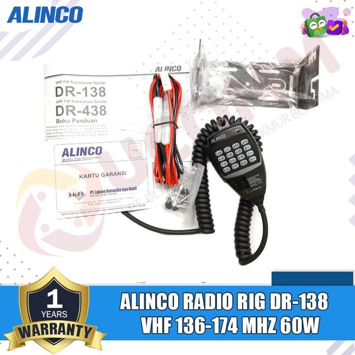ALINCO DR 138 DR138 DR 138 VHF RADIO RIG ALINCO VHF 60 WATT ORIGINAL GARANSI