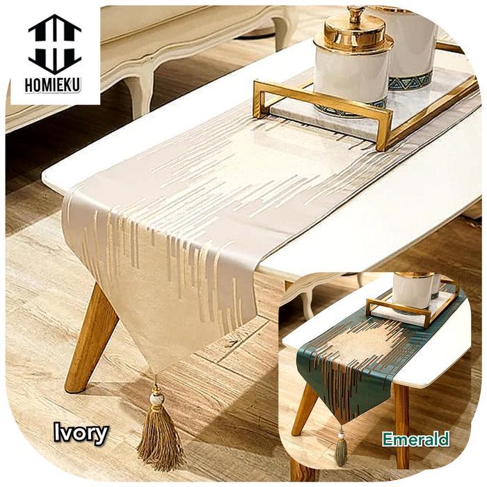 Table Runner Aesthetic Taplak Meja Tamu Panjang Mewah