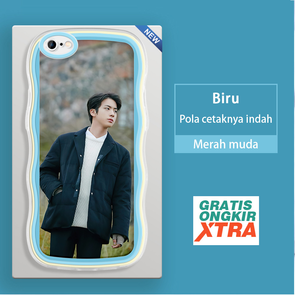 Casing HP Apple iPhone 6 6S 7 8 11 PRO PLUS SE X XR XS MAX  Pola Kim Seok-jin BTS Jin  warna-warni g