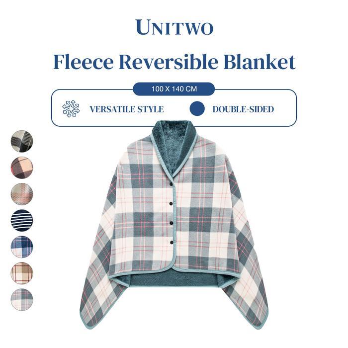 Unitwo Id Jamut [Special Blanket Jaket] Jaket Outer Selimut Flace Reversible Blanket Multifungsi