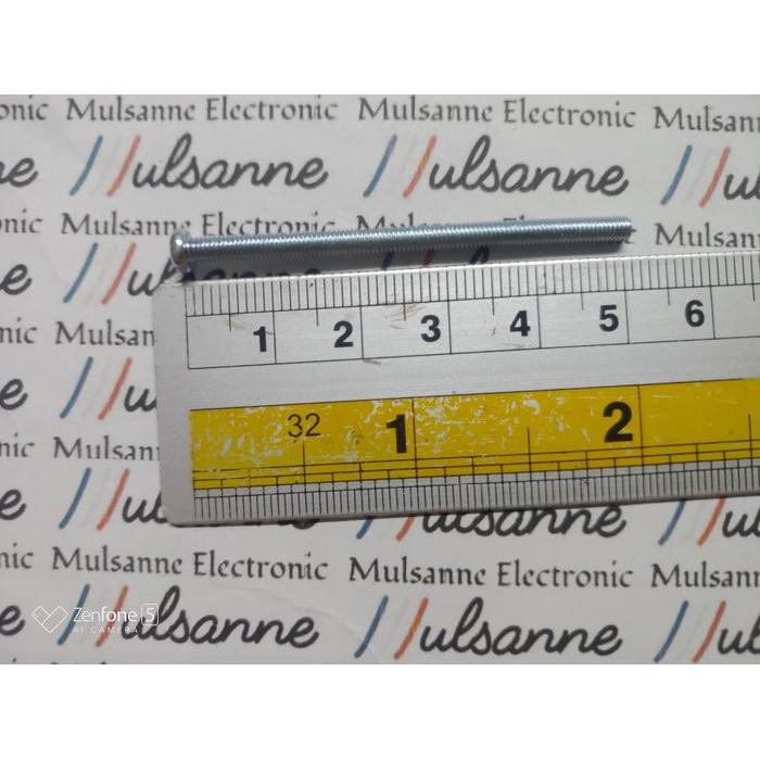 100pcs - Baut - Bolt M3 Diameter 3mm Panjang 50mm / 5Cm