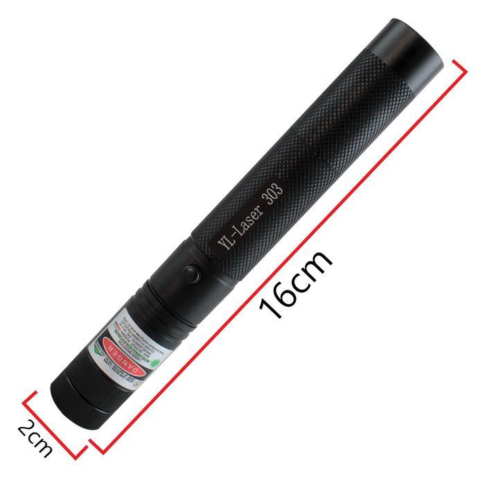 Laser Senter Pointer Hijau Re Dengan Batre Dan Tempat Cas Batrai Berbahan Aluminium- SenterLaser-303