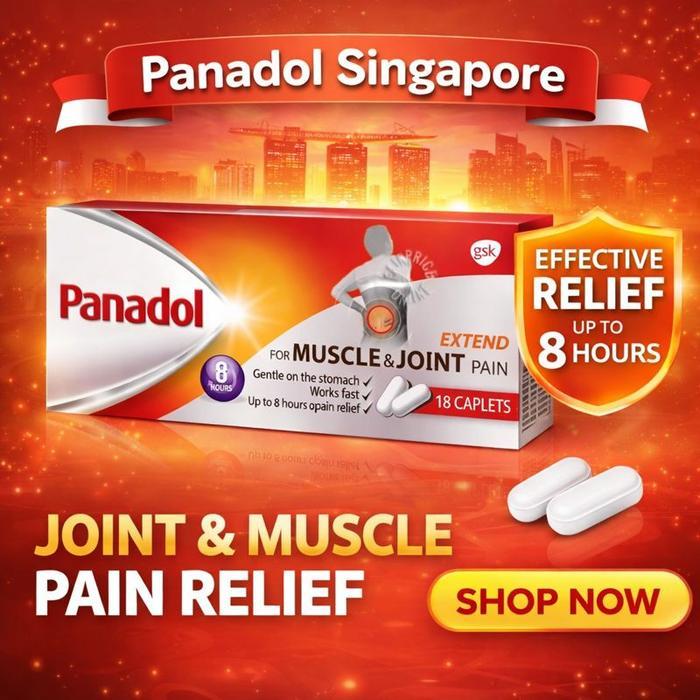 Panadol Extend For Muscle & Joint Pain 18 Tablets (Singapore) Terlaris