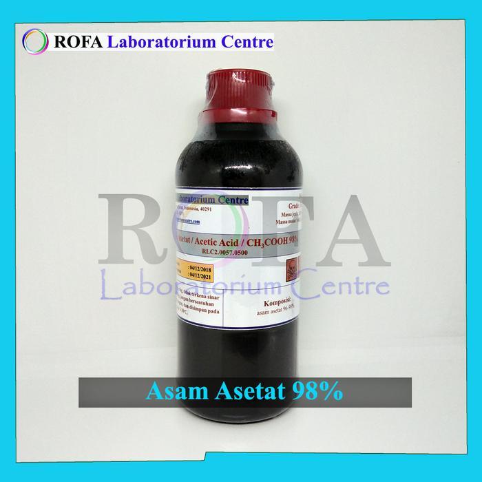 "New" A. Asetat Glasial / CH3COOH Teknis 98% 500 mL