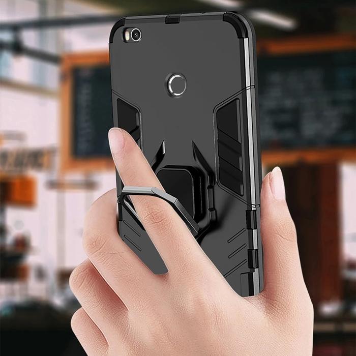 Xiaomi Mi Max 2 Case Armor Robot Iring Standing Case