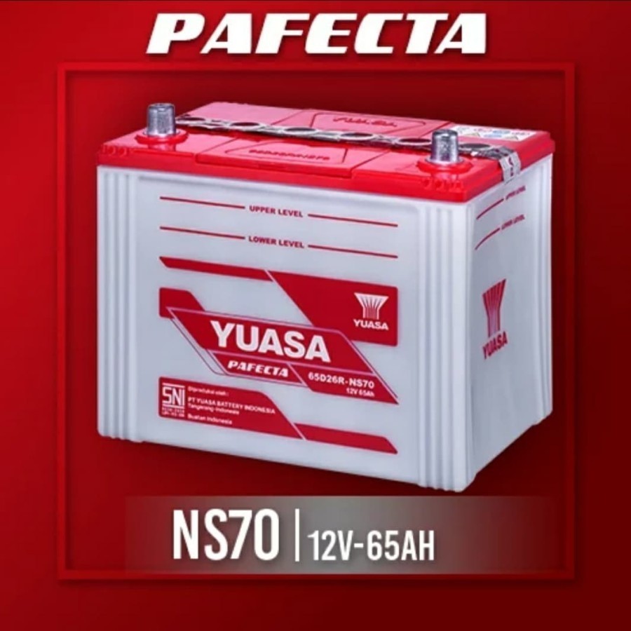 Aki Accu Basah Mobil Yuasa Pafecta 65D26R - NS70 12V - 65AH