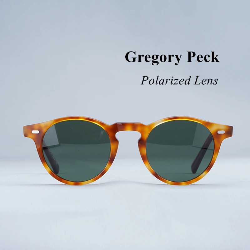 Gregory Peck Sunglasses OV5186 Vintage Polarized Sunglasses Women Sun Glasses for Men Round