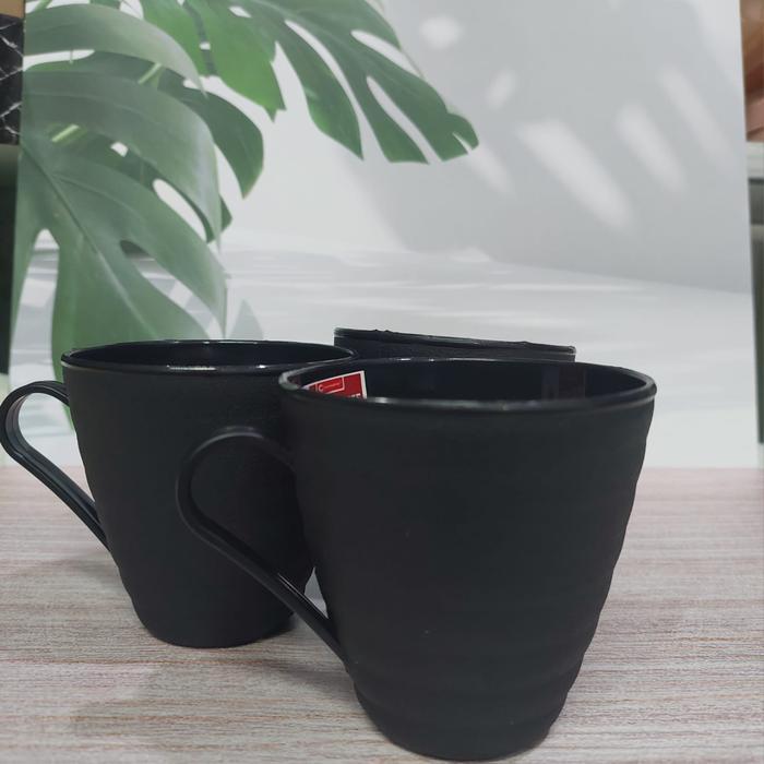 GELAS CANGKIR 1 LUSIN ISI 12 PCS CANGKIR KOPI JADUL KECIL HITAM SET 12 PCS UKURAN MINI CANGKIR