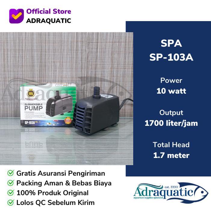SPA SP-103A SUBMERSIBLE PUMP POMPA AIR CELUP FILTER AQUARIUM