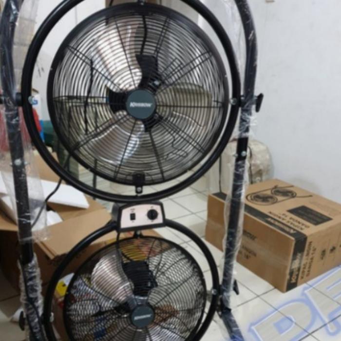 KRISBOW DOUBLE FAN Kipas Angin Susun Industrial Swing 40 Cm