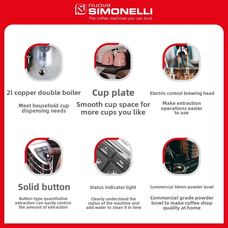 Professional Coffee MachineNuova Simonelli Oscar OfficAR2 Second Generation Single Head