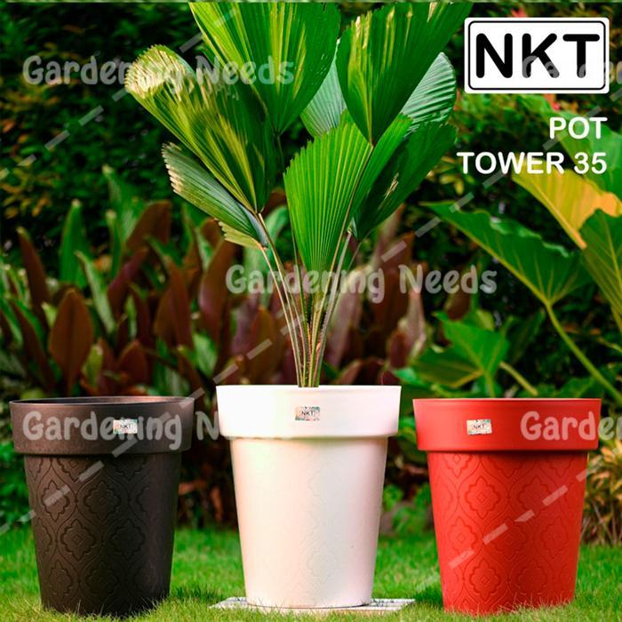 Pot Bunga / Tanaman NKT Tower 35cm Warna