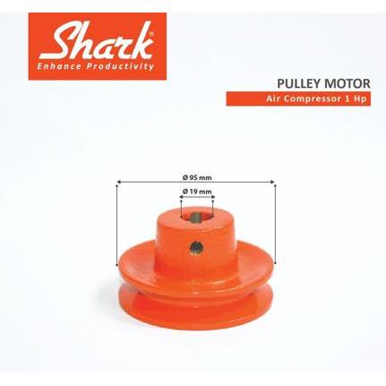 Motor Pulley kompresor Shark 1Hp