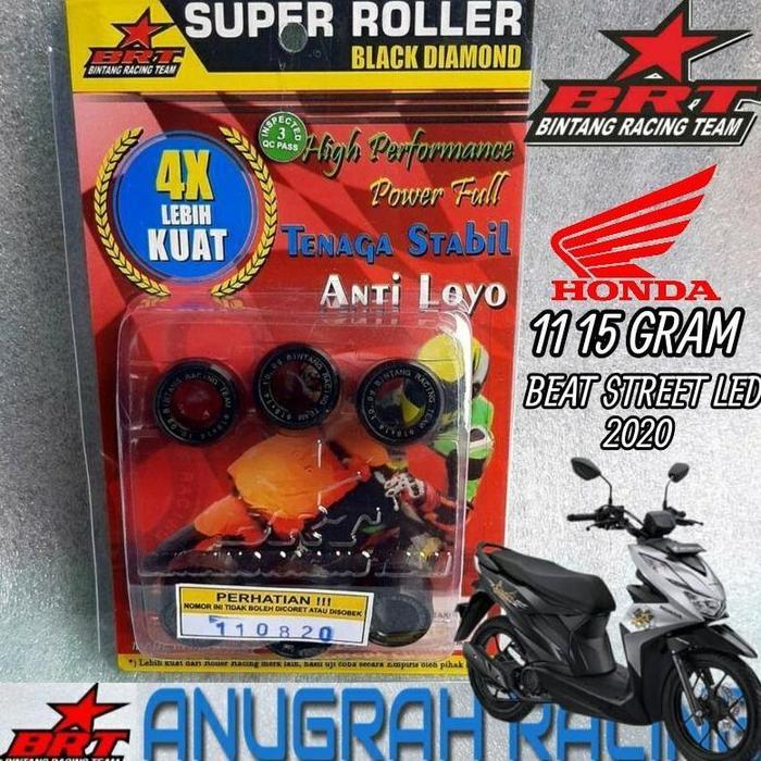 BRT ROLLER RACING BLACK DIAMOND BEAT STREET ISS LED 2020 11 15 GRAM UPGRADE CVT KIRIAN BEAT ISS LED