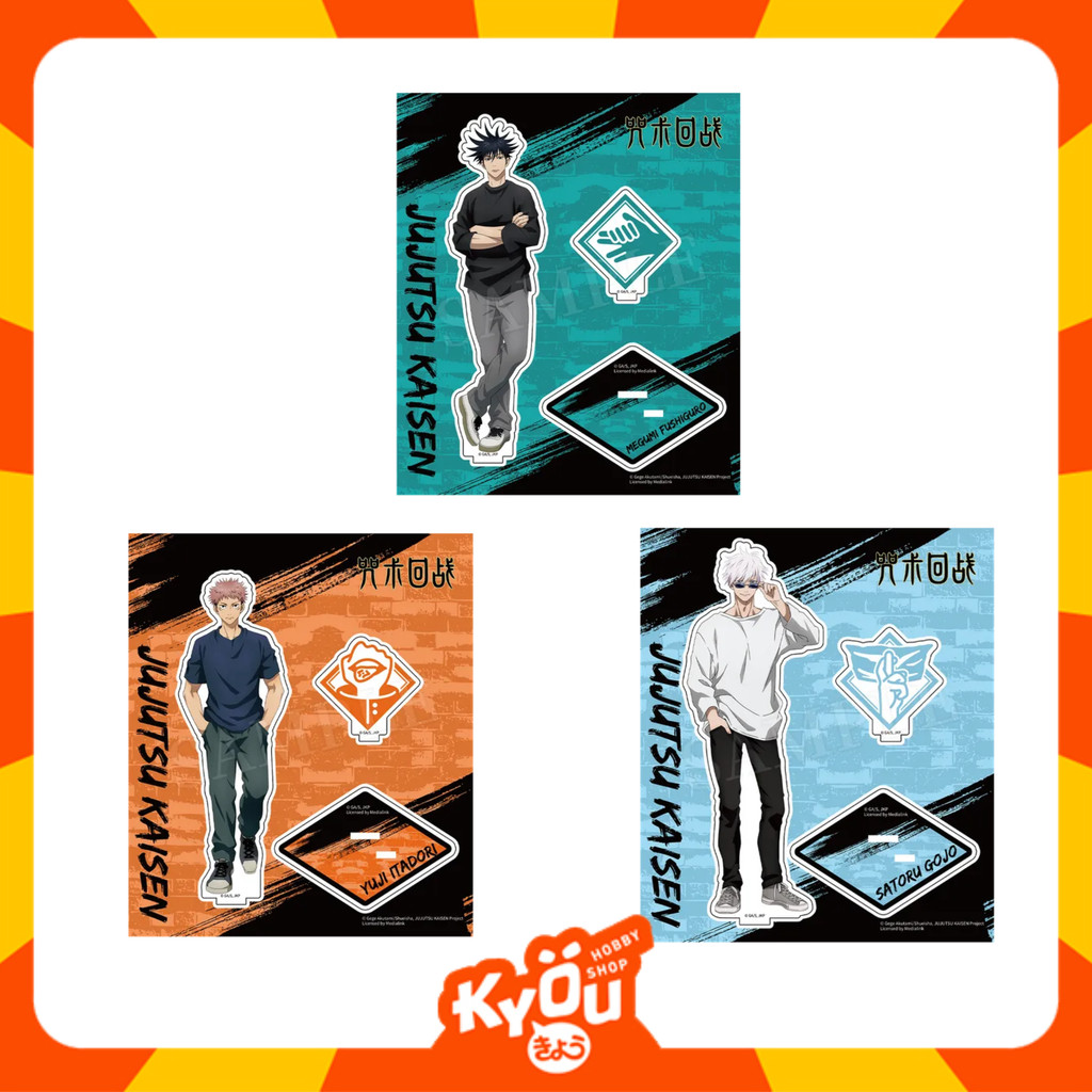 Itadori Yuji - Fushiguro Megumi - Kugisaki Nobara - Gojo Satoru Casual Wear Series Acrylic Stand - J