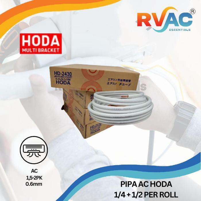 HODA Pipa AC HODA 1/4 + 5/8 (2 - 3 PK) Per Roll / 30m Ketebalan 0,61 mm