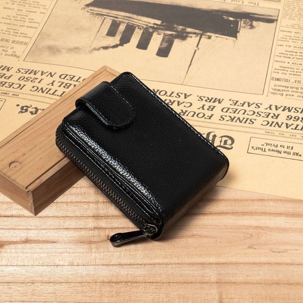 Fashion Rfid Card Holder RFID NFC Leather Card Bag Wallet Unisex