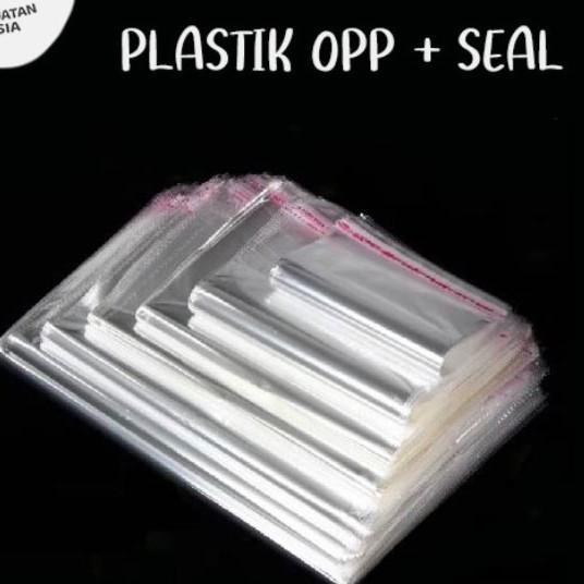 Stok Baru Kantong Plastik OPP Seal lem perekat bungkus kemasan baju kaos celana